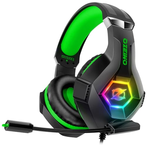Gaming Headset PS4 Headset, Xbox Headset with 7.1 Surround Sound, Gaming Headphones with Noise Cancelling Mic RGB Light Memory Earmuffs for PC, PS5, PS4, Xbox Series X/S, Xbox one, Switch - Gapo Goods - Computer PC Gaming Accessories