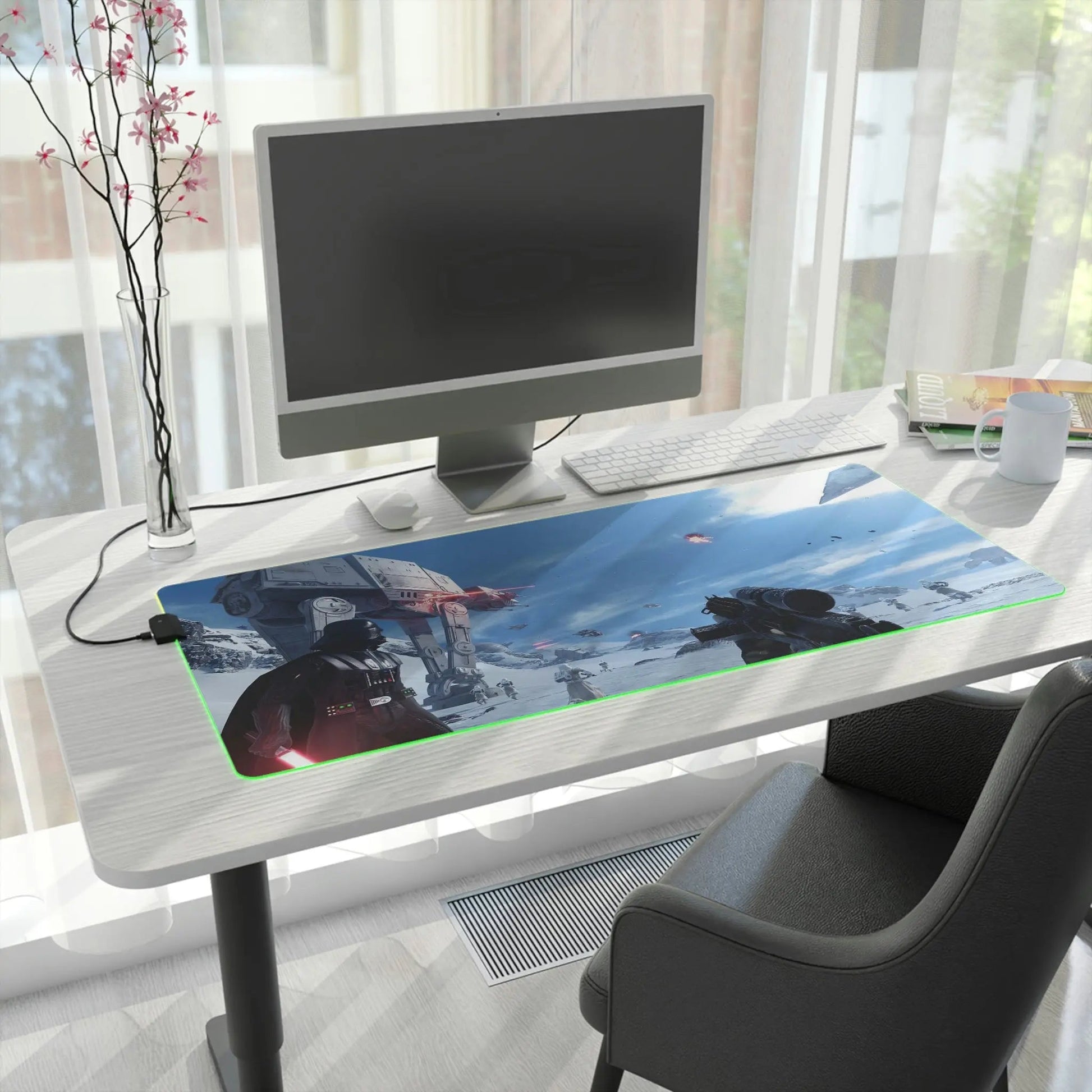 LED Gaming Mouse Pad – Large Waterproof Gaming Desk Pad with RGB Lighting Effects Mousepad