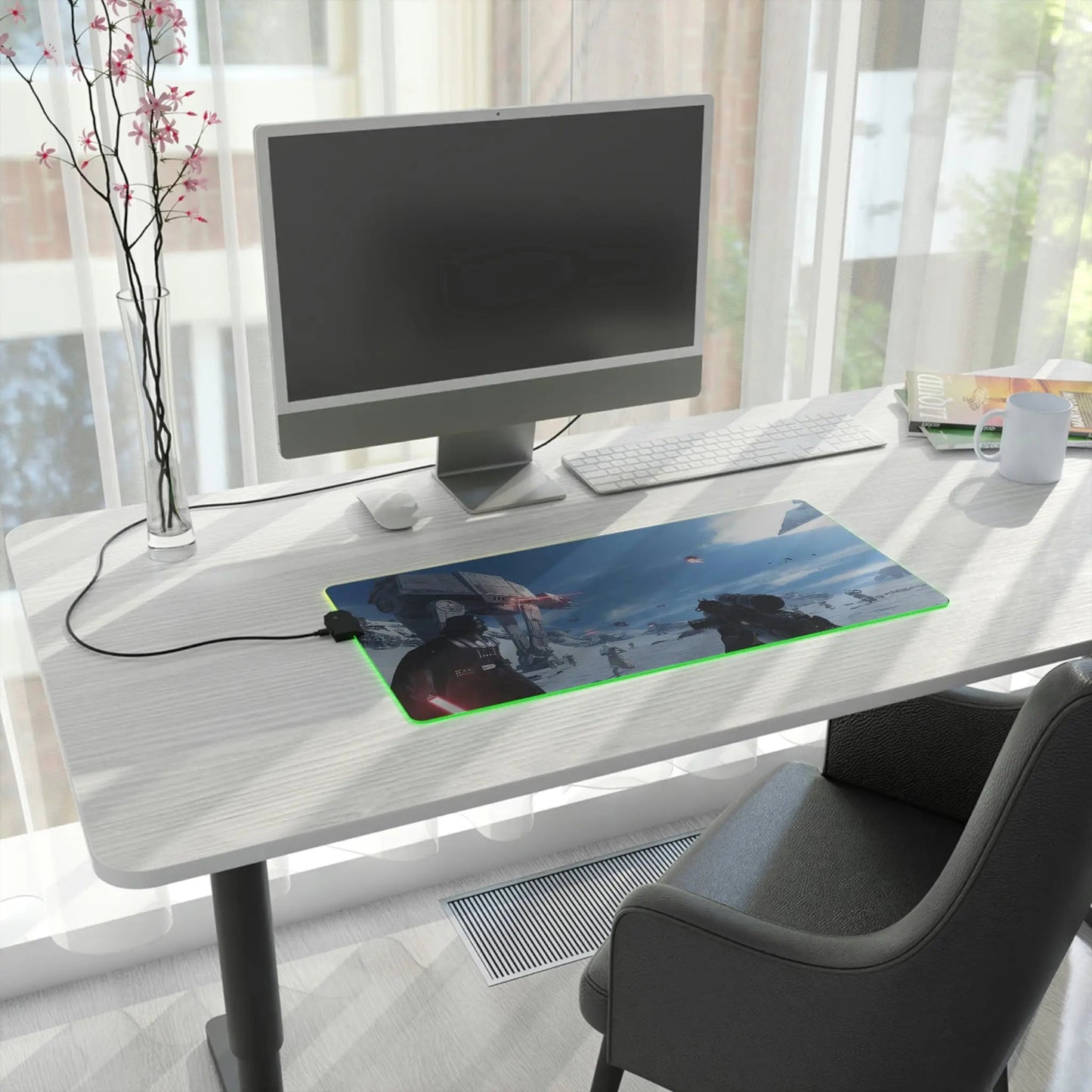 LED Gaming Mouse Pad – Large Waterproof Gaming Desk Pad with RGB Lighting Effects Mousepad