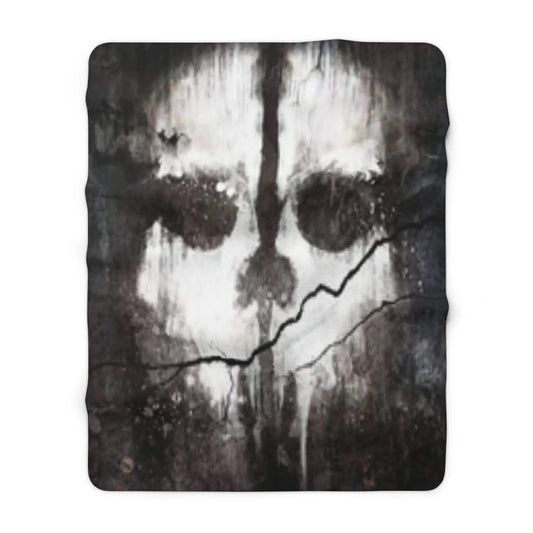 Ghost Sherpa Fleece Blanket 60" × 80" Blanket