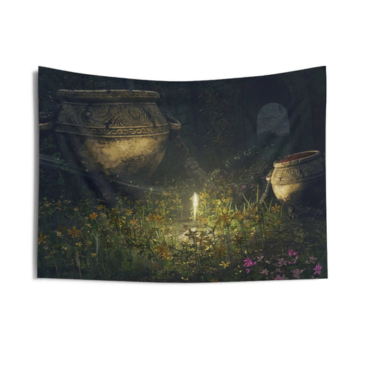 Elden Ring Wall Tapestry – Grace Site Indoor Wall Decor With Durable Hemmed Edges 36" × 26" Home Decor