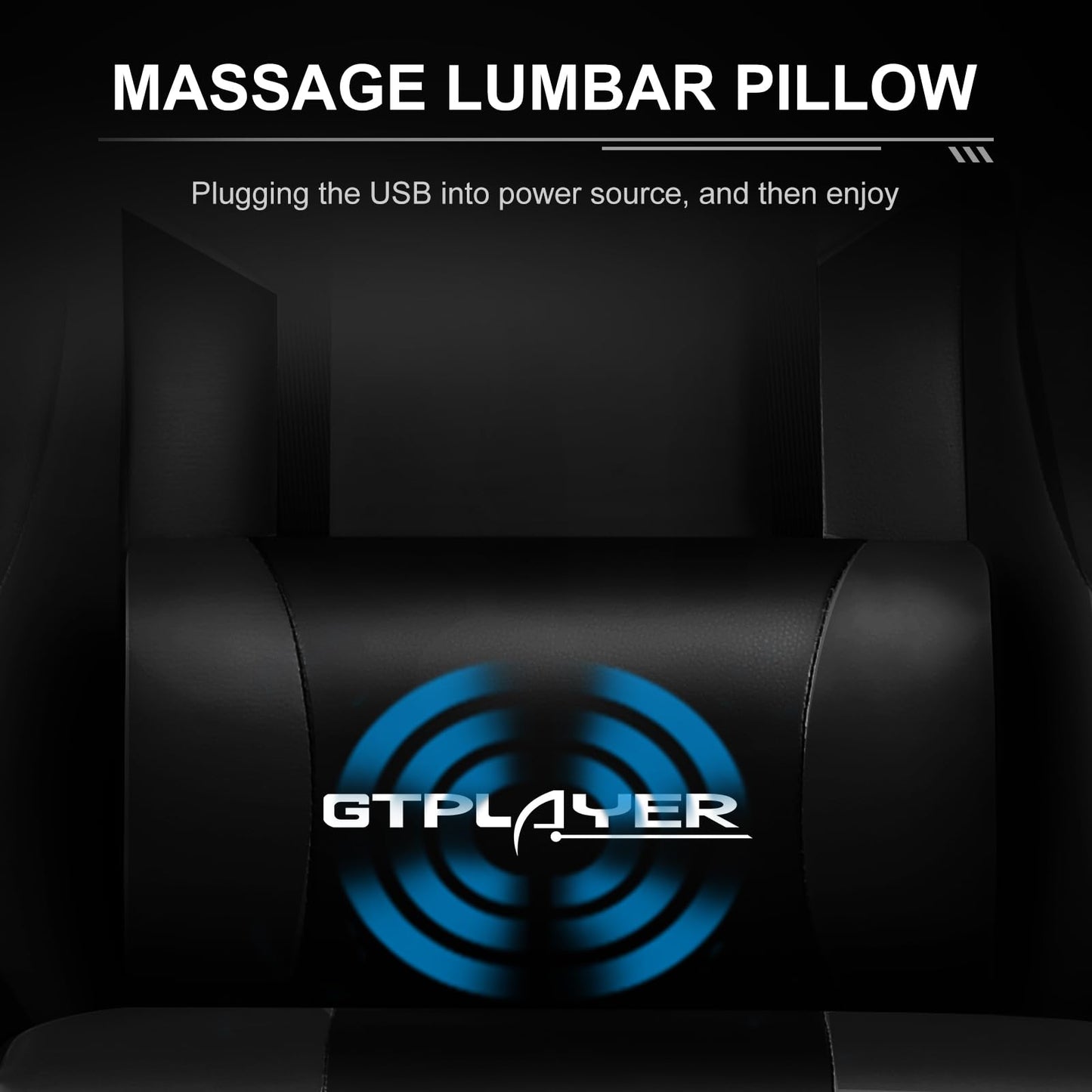 GTPLAYER Gaming Chair, Computer Chair with Footrest and Lumbar Support, Height Adjustable Game Chair with 360° - Swivel Seat and Headrest and for Office or Gaming (White) - Gapo Goods -