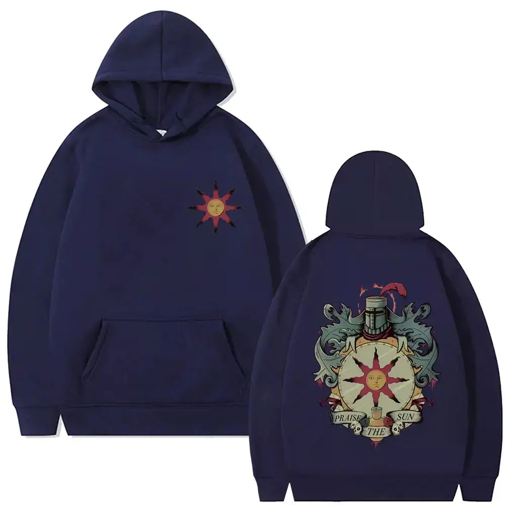 Hip Hop Hoodie With Chill Vibes And Perfect Sleeve Length - Navy Blue / S
