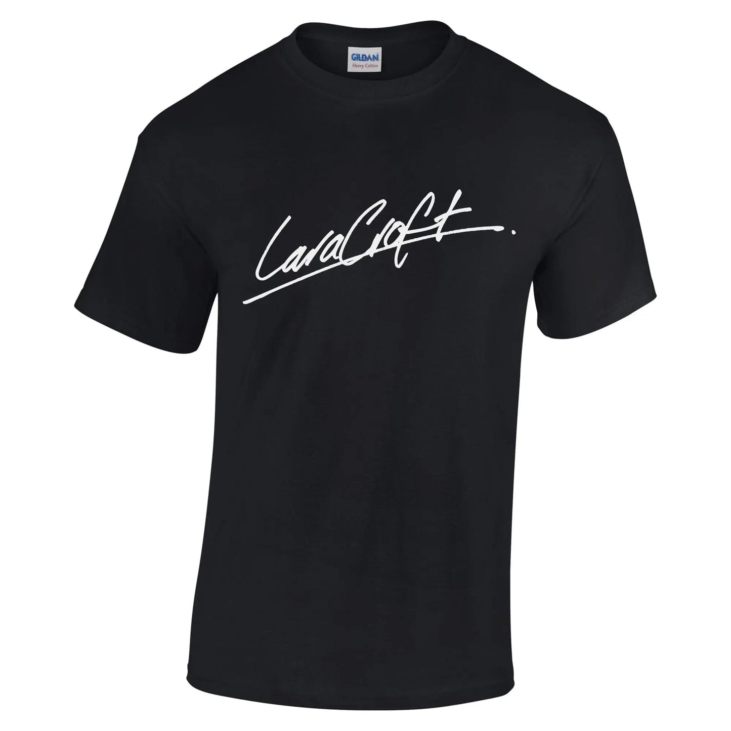 Iconic Lara Croft Signature Tshirt - Tomb Raider - Gapo Goods -