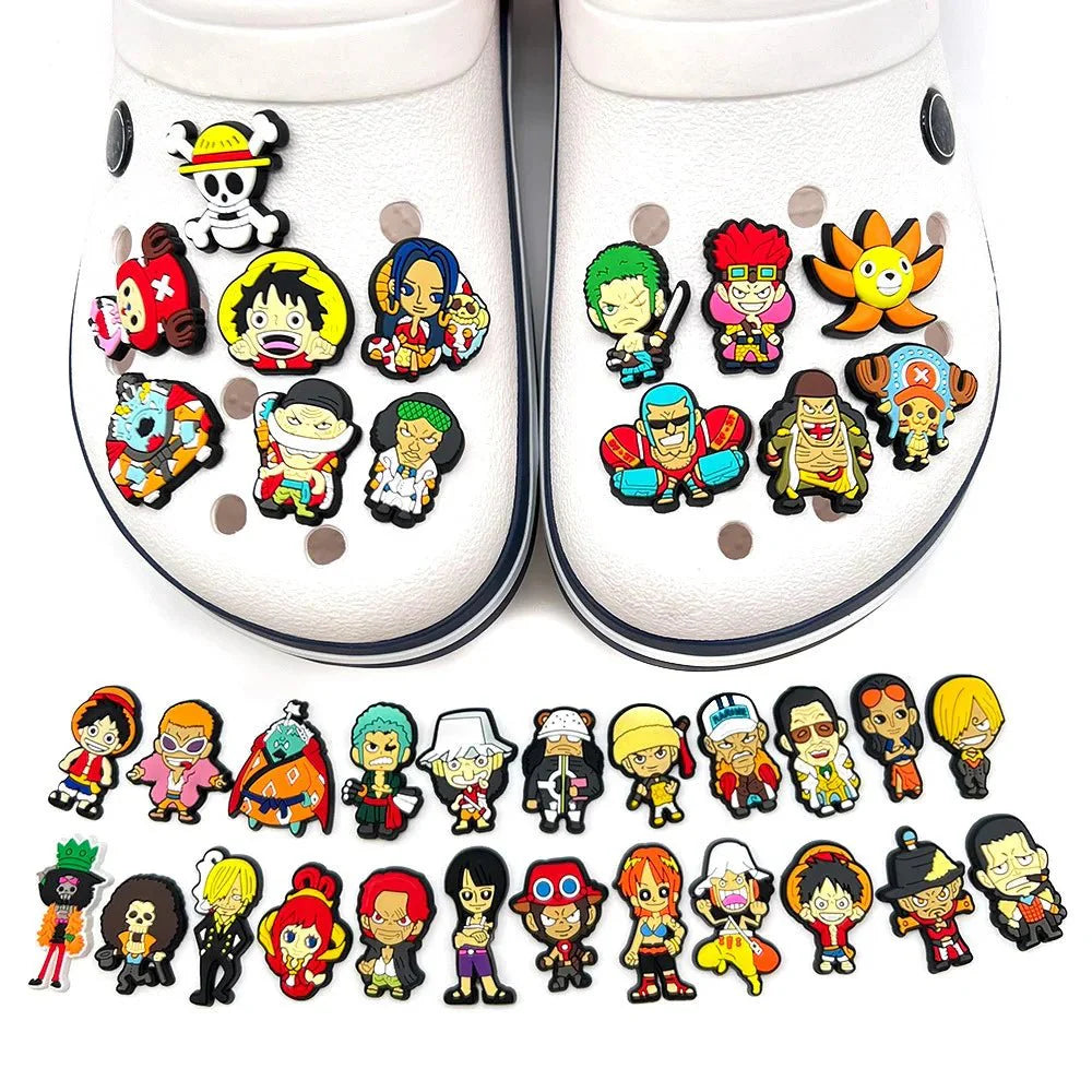 Japanese Anime One Piece Shoe Charms Cartoon Shoe accessories - Gapo Goods - Charms