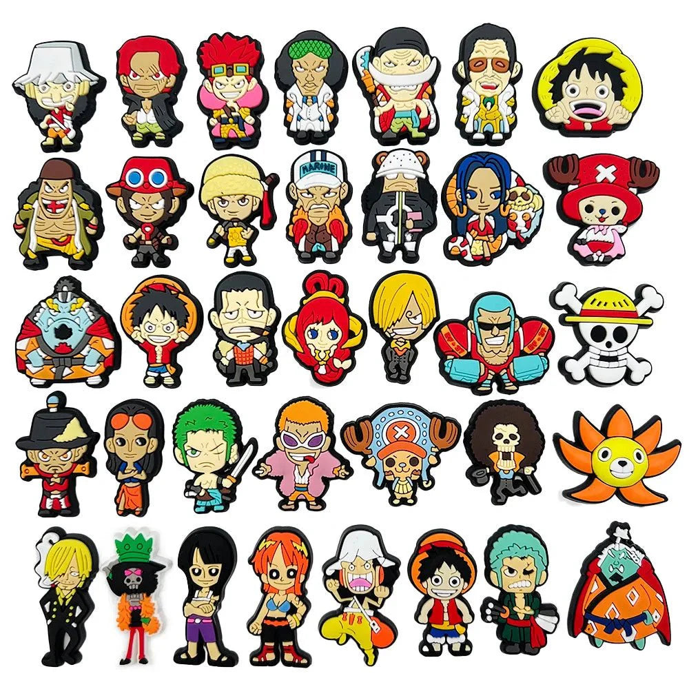 Japanese Anime One Piece Shoe Charms Cartoon Shoe accessories - Gapo Goods - Charms