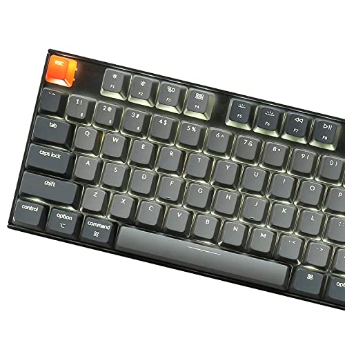 Keychron K8 80% Layout Bluetooth Wireless Mechanical Keyboard, Tenkeyless 87 Keys/USB C/White Backlit/Gateron G Pro Brown Switch/N - Key Rollover, TKL Gaming Keyboard for Mac Windows - Gapo Goods -