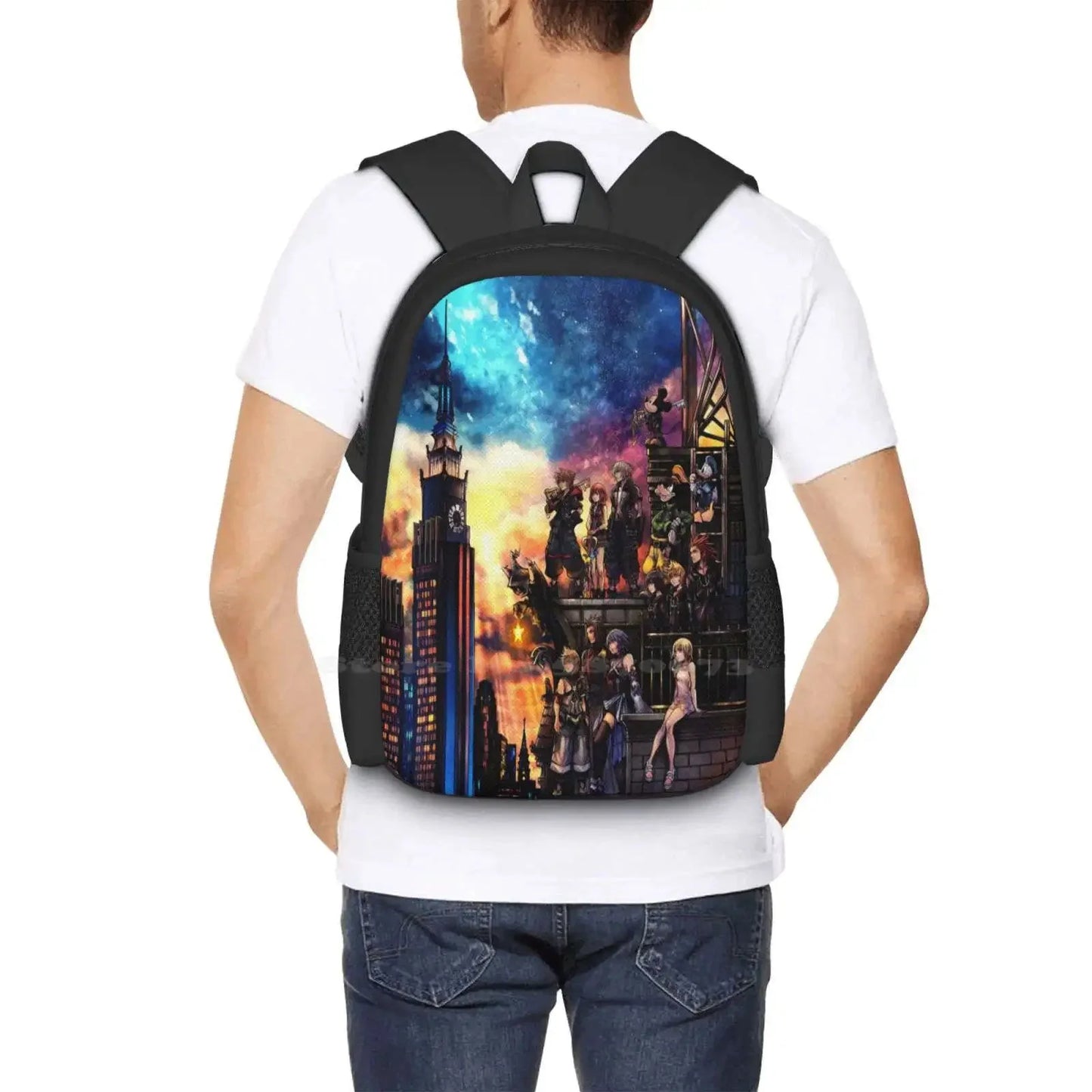 Kingdom Hearts 3 Cover Backpacks For School Teenagers Girls Travel Bags Kingdom Hearts Gamer Video Games - Gapo Goods -