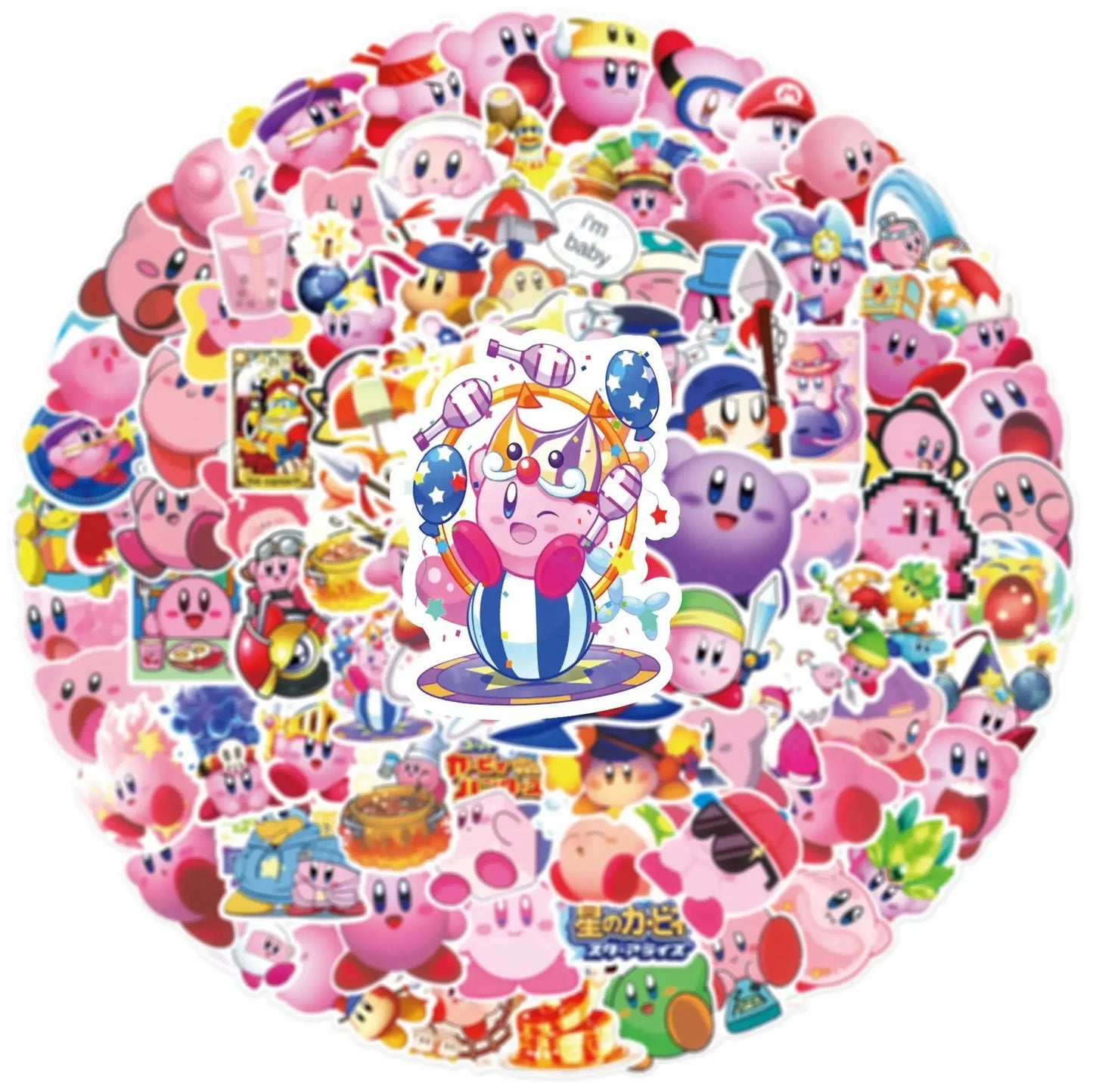 Kirbys Dreamland Delights Waterproof Sticker Pack for Fun and Durability