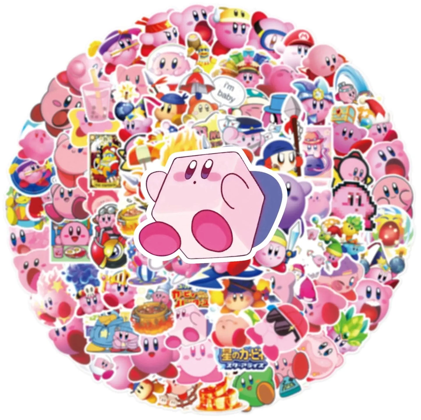 Kirbys Dreamland Delights Waterproof Sticker Pack for Fun and Durability