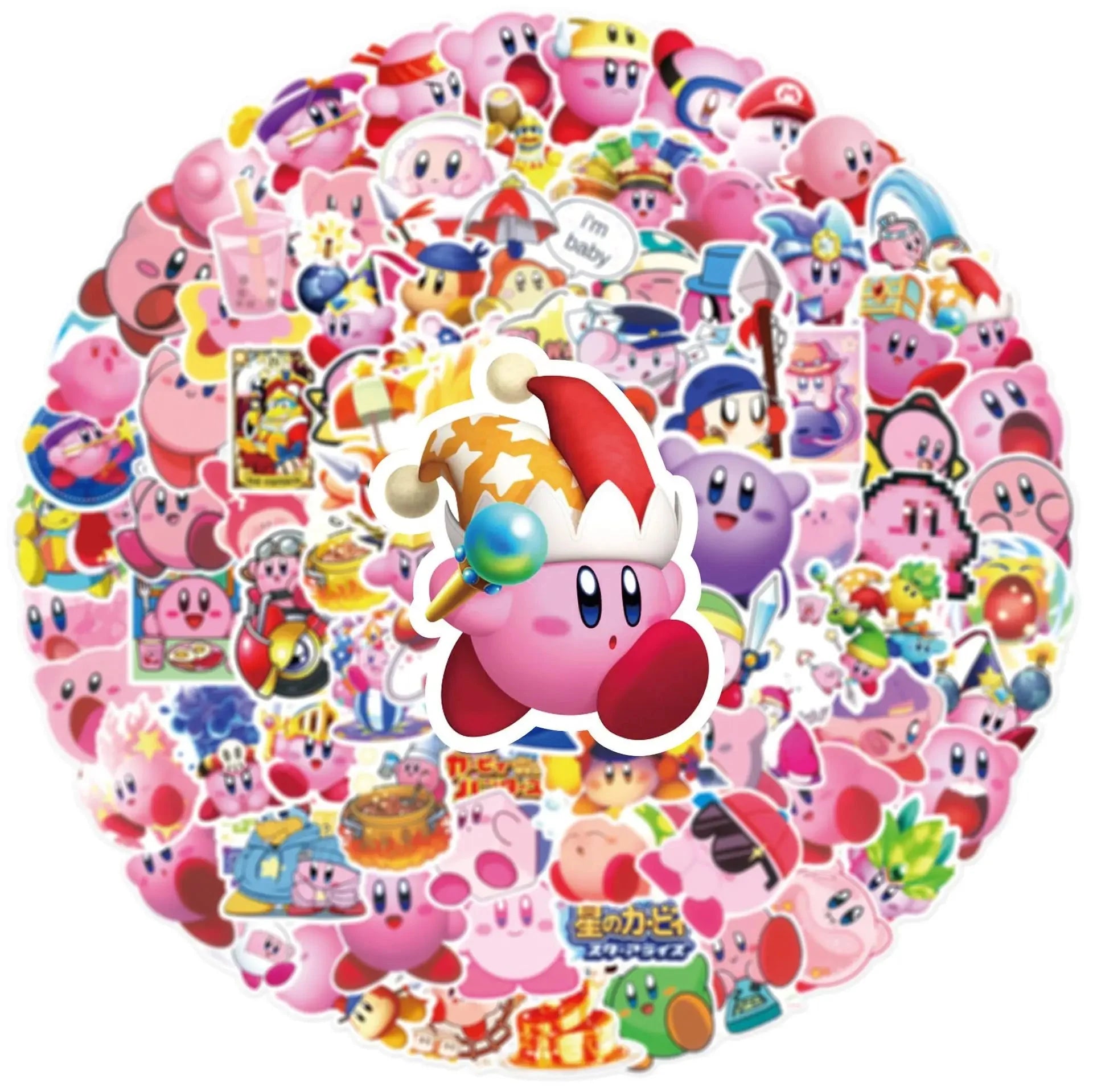 Kirbys Dreamland Delights Waterproof Sticker Pack for Fun and Durability
