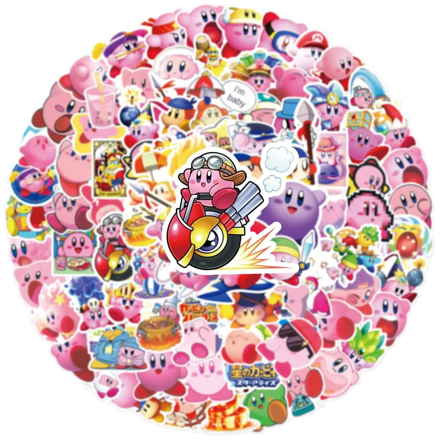 Kirbys Dreamland Delights Waterproof Sticker Pack for Fun and Durability