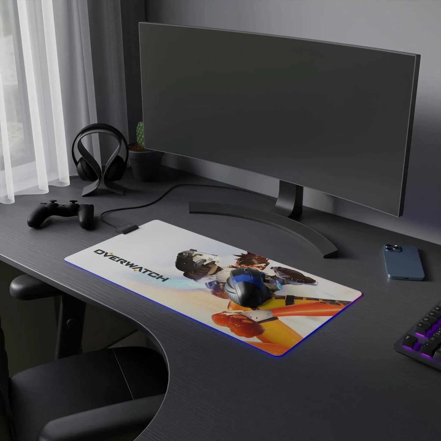 LED Gaming Mouse Pad Overwatch Tracer - Gapo Goods - Home Decor
