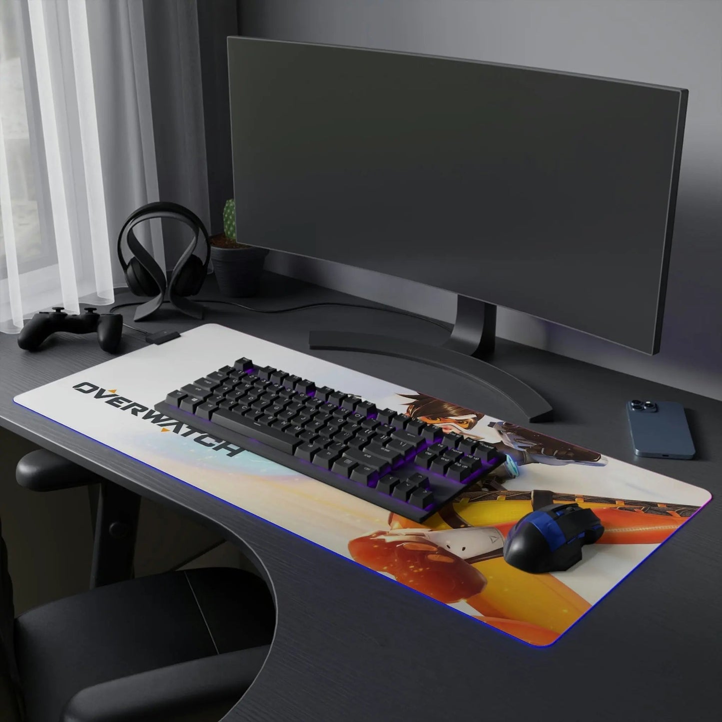 LED Gaming Mouse Pad Overwatch Tracer - Gapo Goods - Home Decor