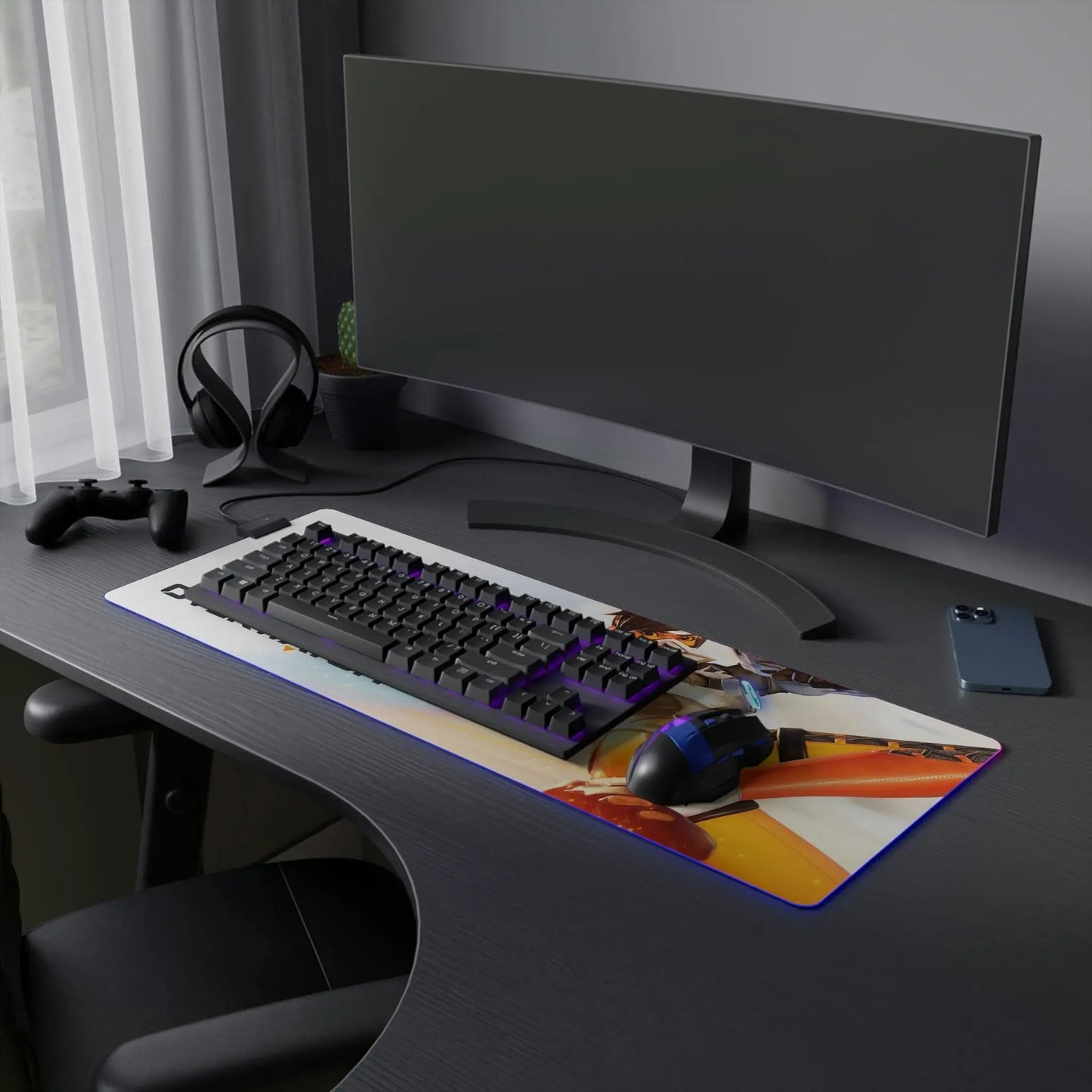 LED Gaming Mouse Pad Overwatch Tracer - Gapo Goods - Home Decor