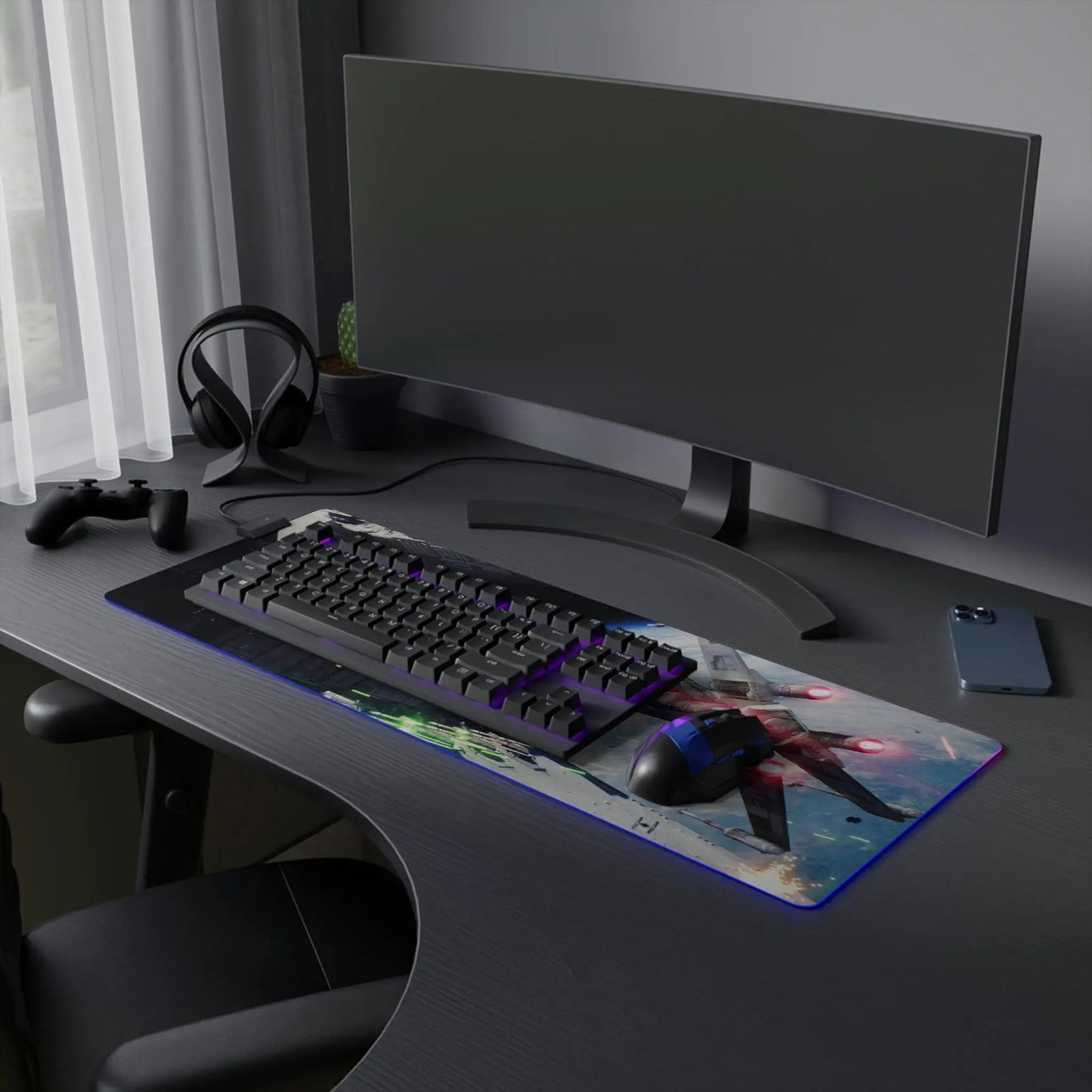 LED Gaming Mouse Pad X - Wing Skywalker - Gapo Goods - Home Decor