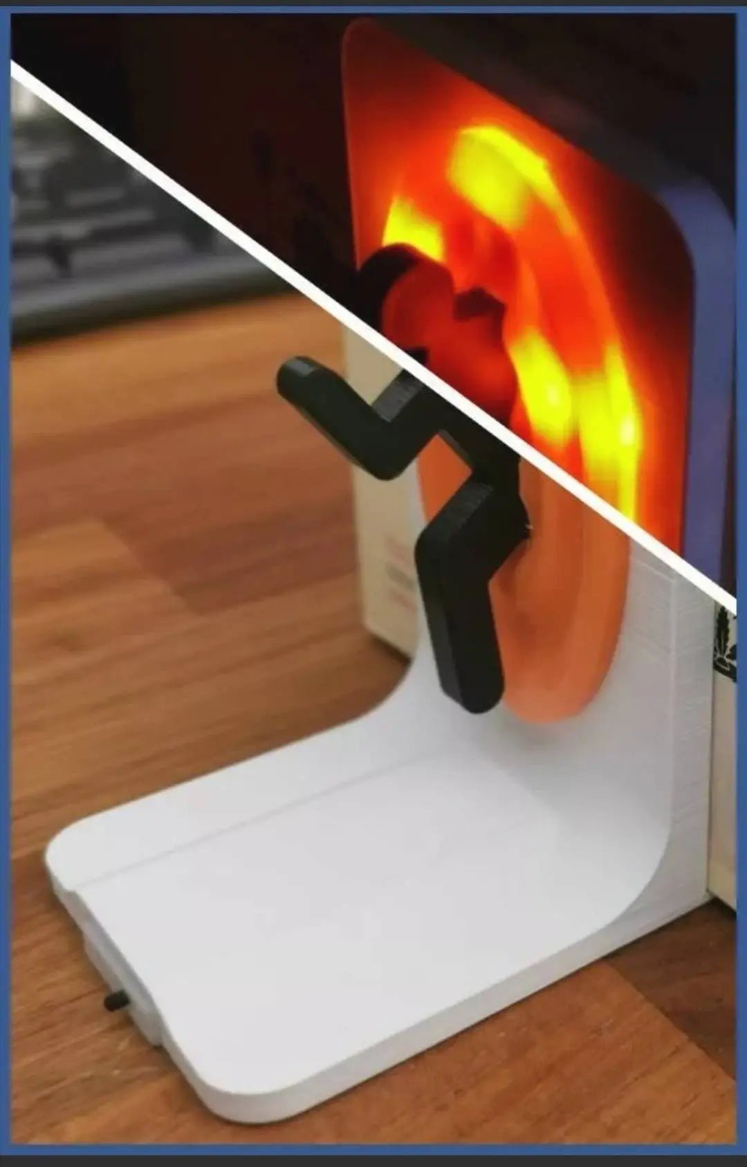 LED Portal Bookends - Light Up - Xbox PS4 PS5 Books Games Movies Stand Ornament - Gapo Goods -