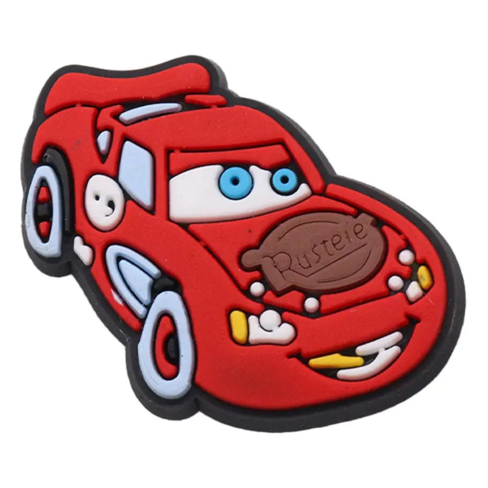 Lightning McQueen Shoe Charms - Boys Sandal Decorations | Disney Cars Accessories Fluorescent Yellow CHINA Charms