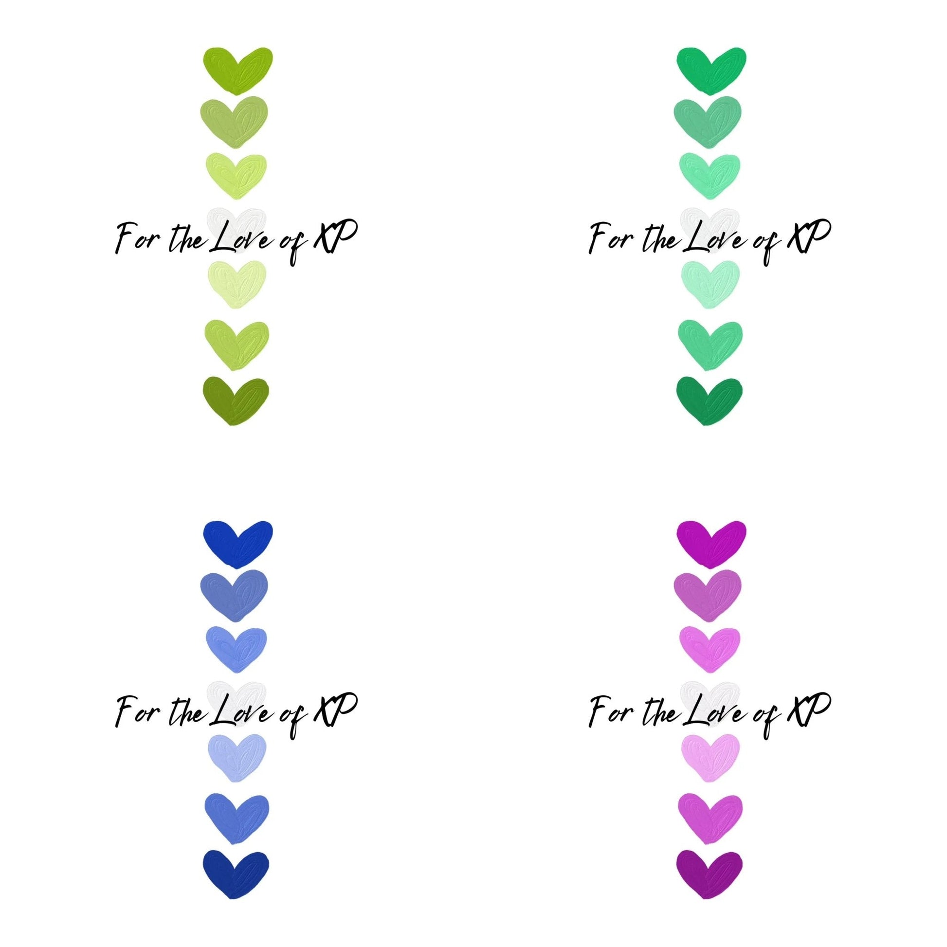 Kiss-Cut Vinyl Decals – Waterproof Love Heart Stickers | Scratch Resistant, Removable Adhesive Stickers