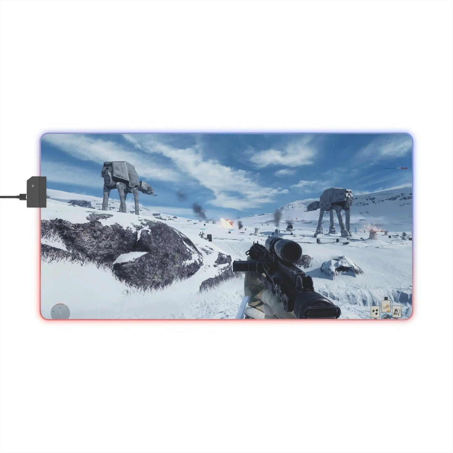LED Gaming Mouse Pad β Multicolor RGB Mouse Mat With Customizable Lighting 23.6" x 11.8" Rectangle