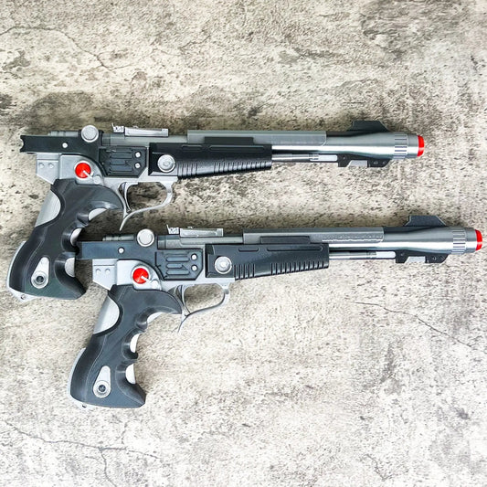 Mandalorian Blaster Pistol Season 3 Cool Replica Toy Set 2 Blasters with stands
