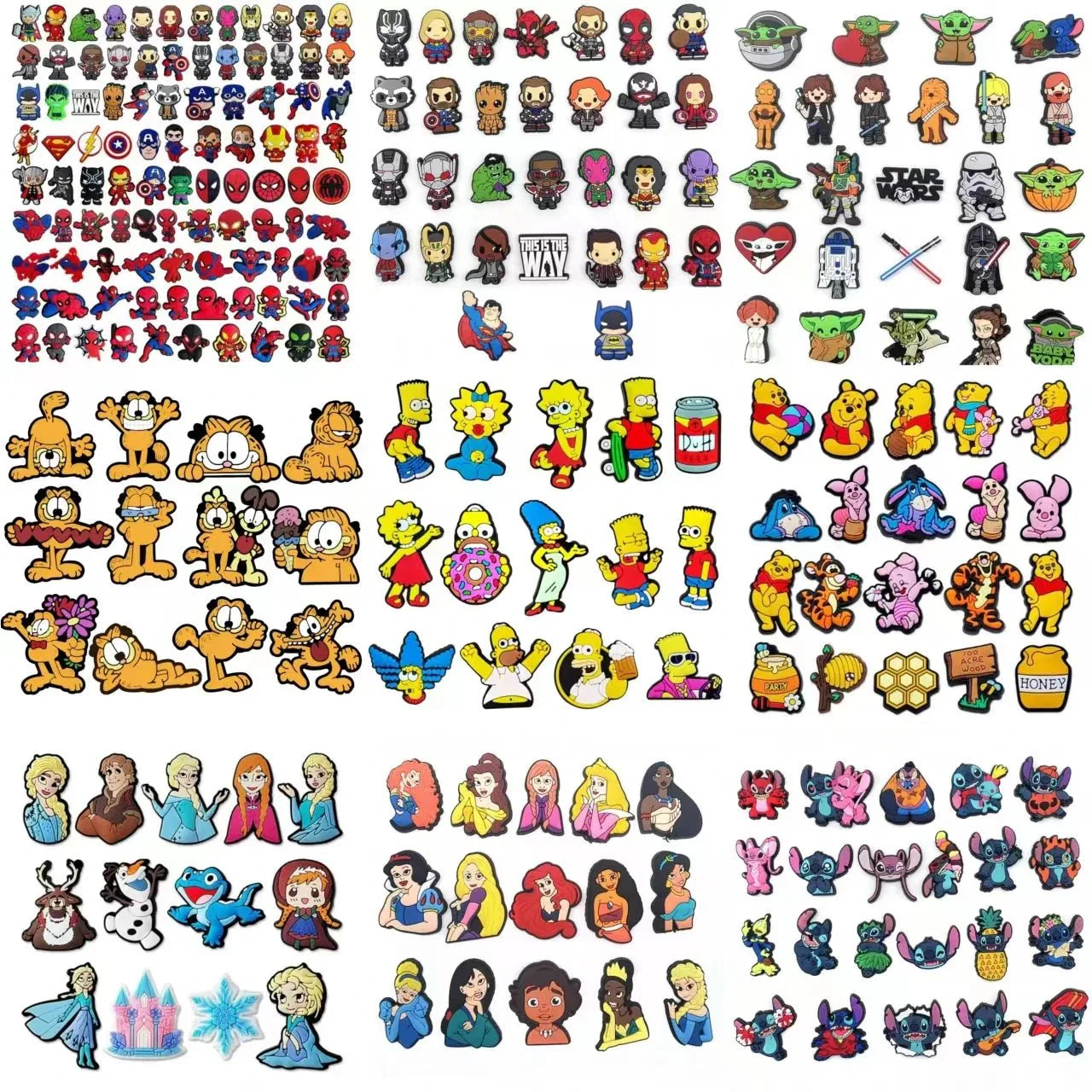 Marvel Shoe Charms – Croc Shoe Charms | Superhero Character Decorations Gift Charms