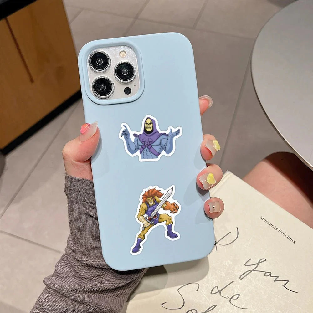 Thundercats Stickers - 50 Piece Cartoon & He-Man Decals | Retro Anime Style Paper products