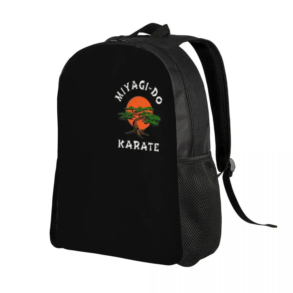 Miyagi Dojo Karate Kid Backpack for Students and Adults - 15 Inch Laptop Bag with Cobra Kai Anime Design