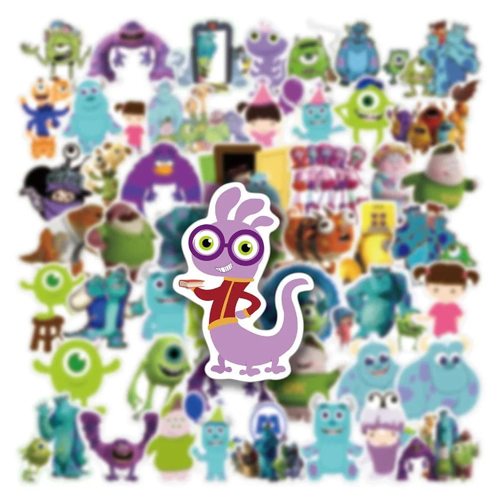 Monster Inc Stickers – Colorful Disney Sticker Pack | Durable Laptop Decals Paper products
