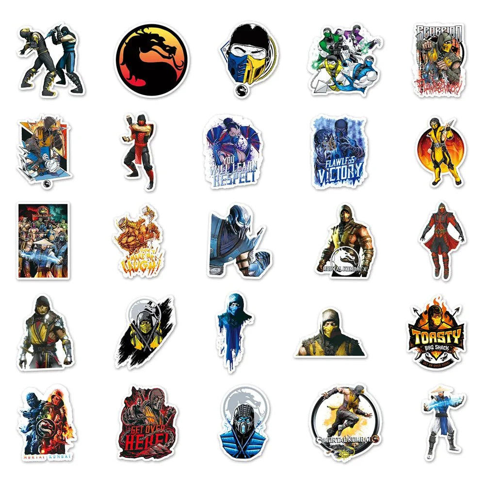 Mortal Kombat Graffiti Sticker