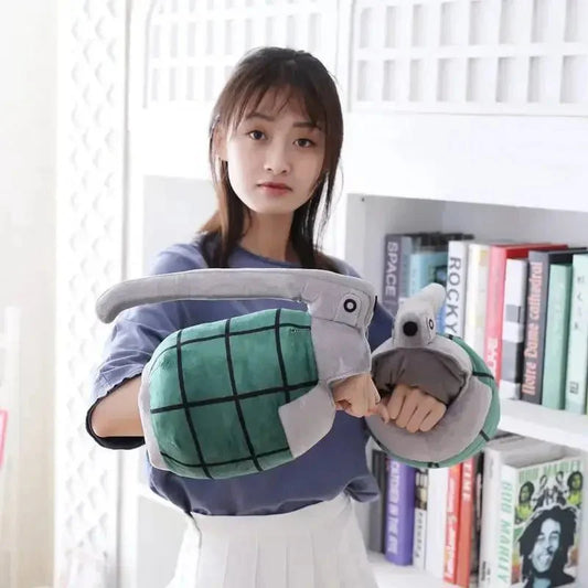 My Hero Academia Bakugo Katsuki Plush Toy Cosplay Gloves Cuff Arm Wrist Band Power Bracer Grenades Stuffed Toy For Kids