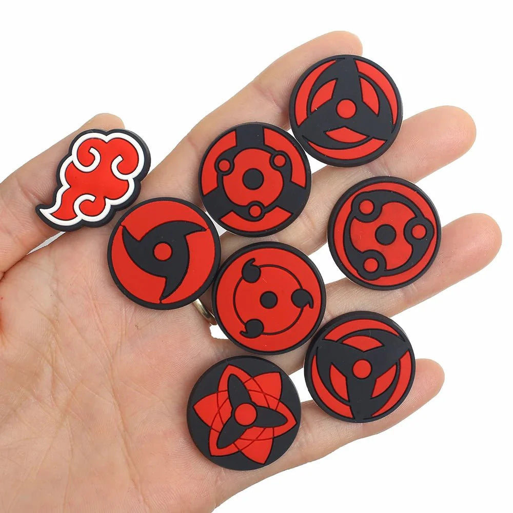 Naruto Anime Cartoon Shoes Charms Accessories Clog backpack Shoe Decorate Buckle Kids Gift