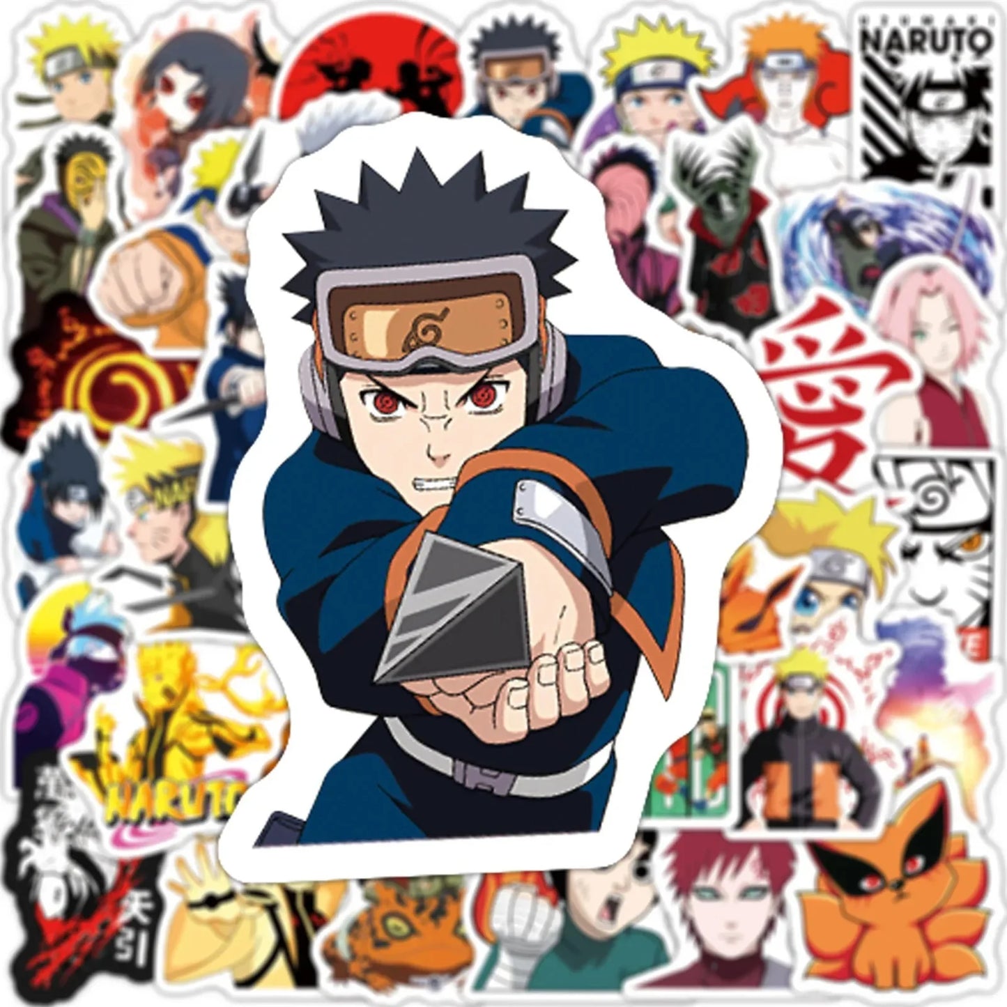 Naruto Anime Stickers - Durable Vinyl Decals for Laptops & Water Bottles, 10-100pcs Stickers