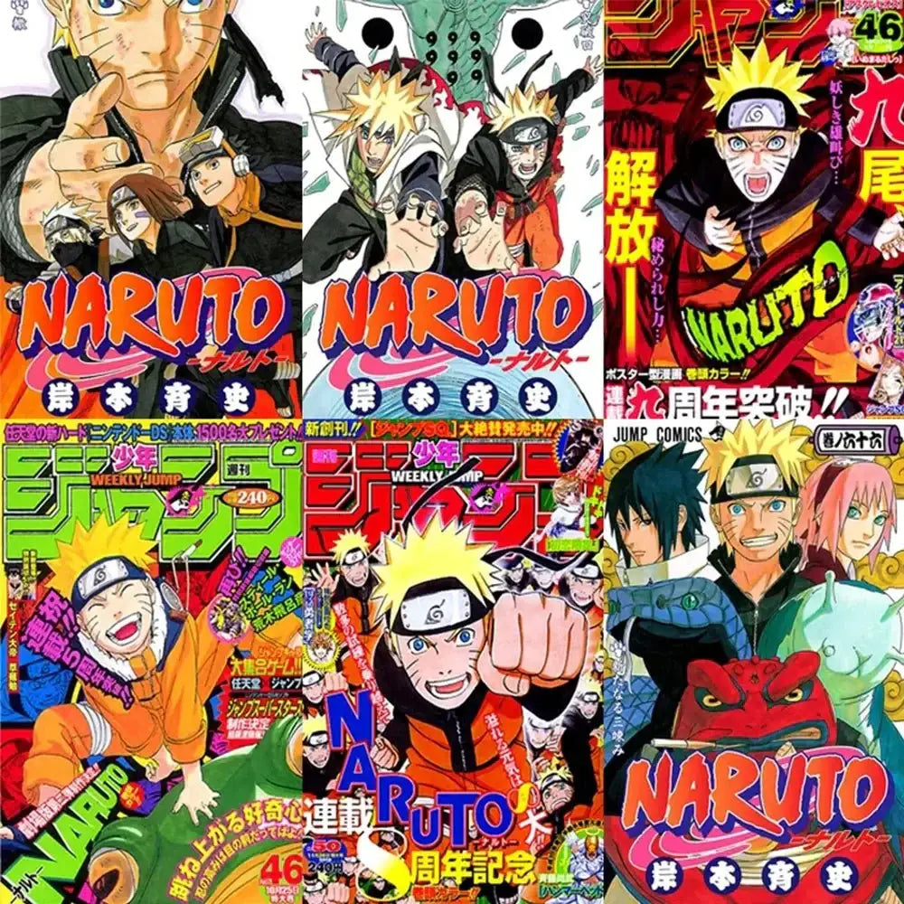 Naruto Poster Stickers - 60 Piece Sticker Set With Uzumaki Naruto Decals Paper products