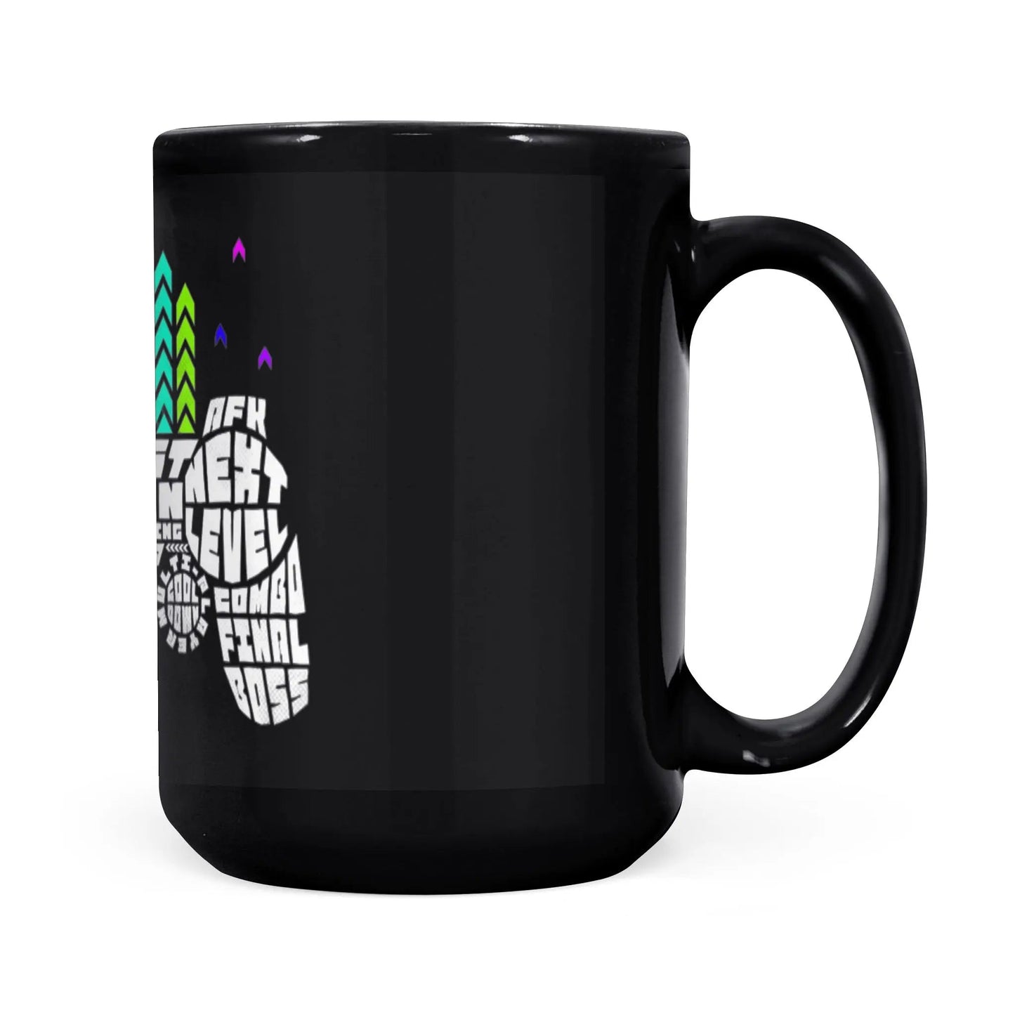 Black Ceramic Mug – Durable Heat Resistant Coffee Drinkware, 11oz & 15oz 15oz Black Mug