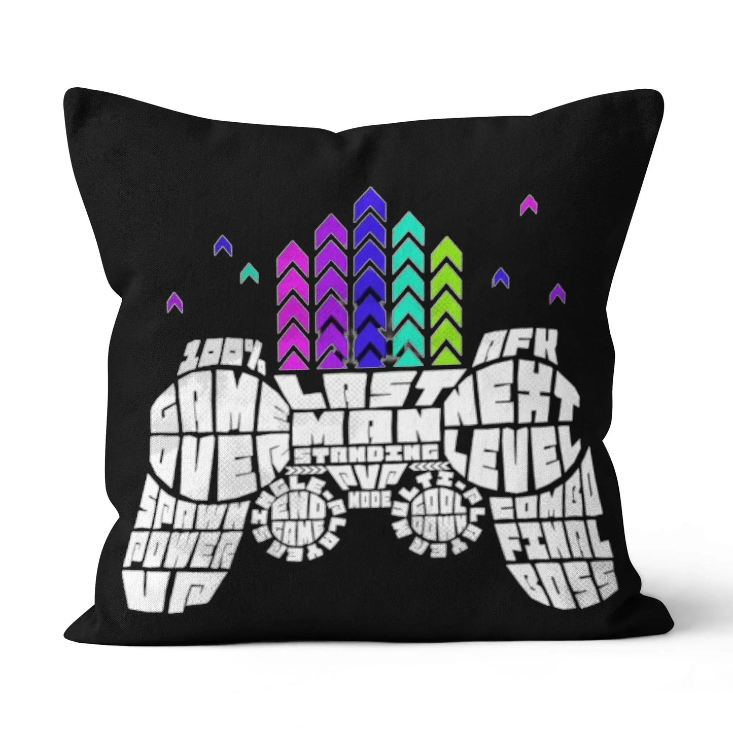 Next Level Throw Pillow 18x18in White
