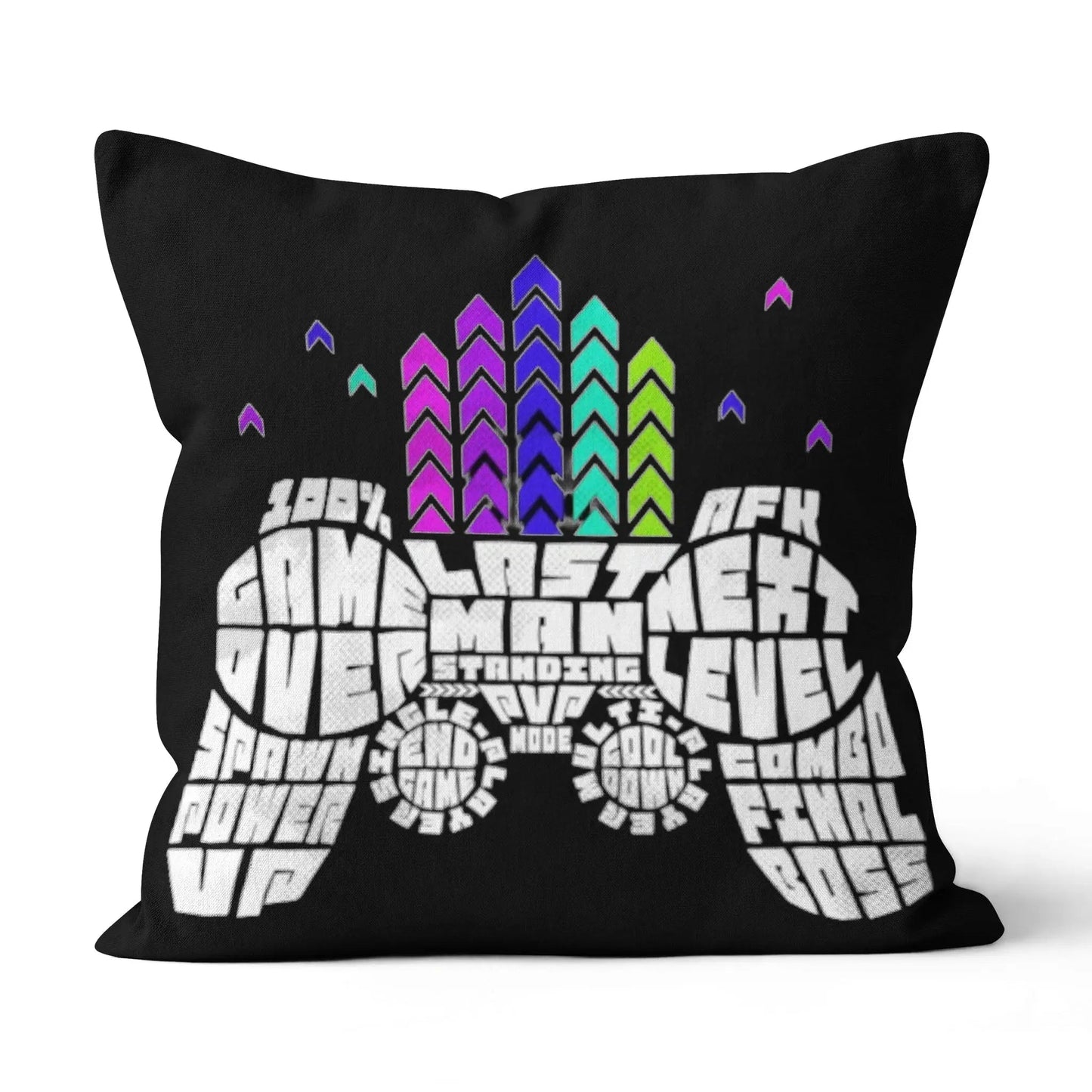Next Level Throw Pillow 14x14in White