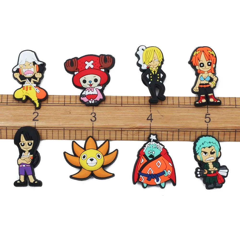 One Piece Naruto Shoe Charms – Durable Cartoon Shoe Lace Decorations & Accessories Charms