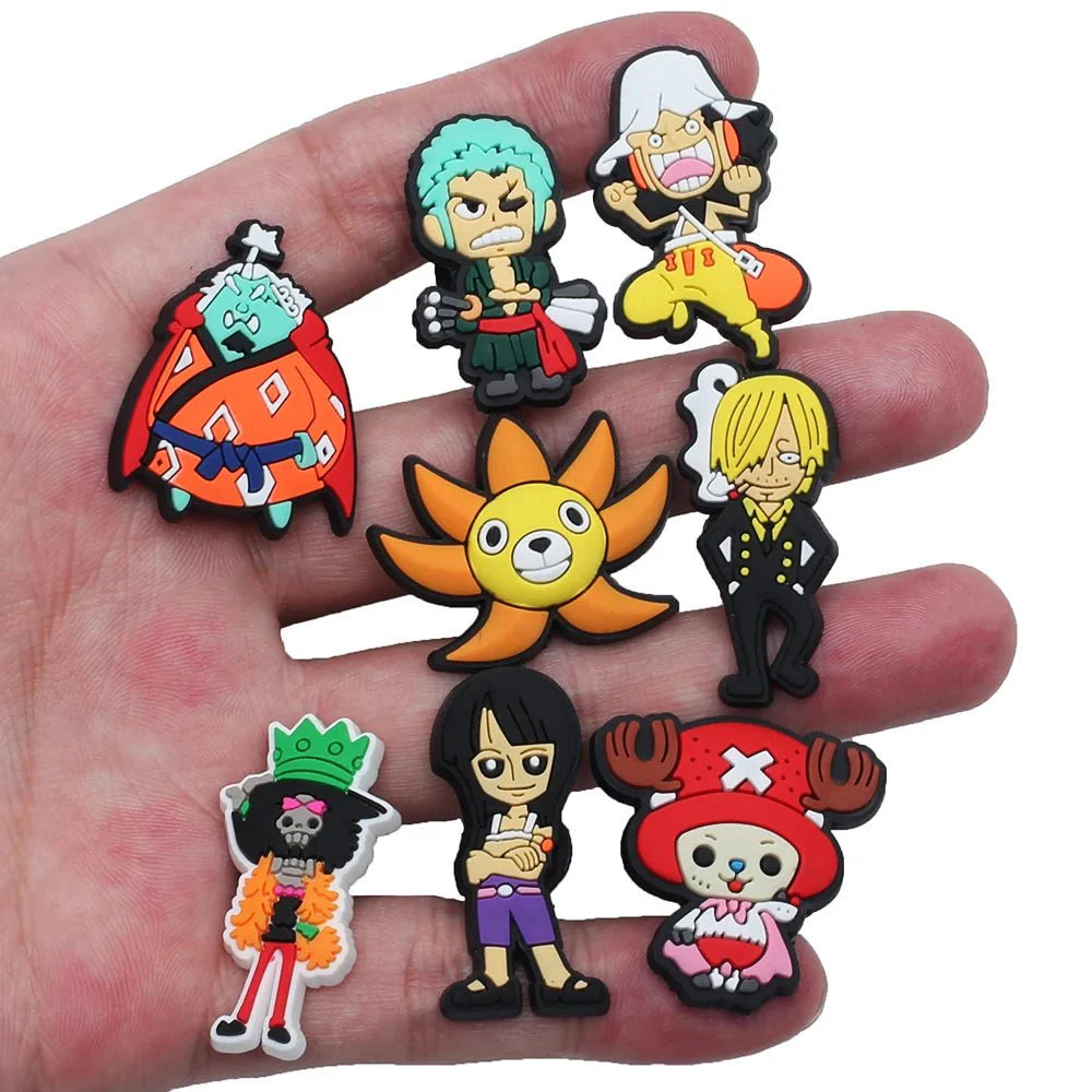 One Piece Naruto Shoe Charms – Durable Cartoon Shoe Lace Decorations & Accessories Charms