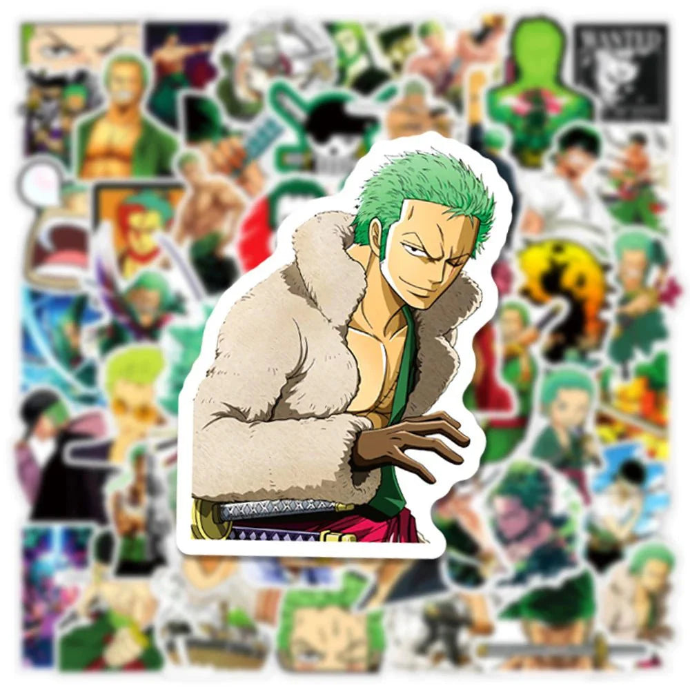 Zoro Anime Stickers – ONE PIECE Sticker Set With Cool Graffiti Decals Paper products