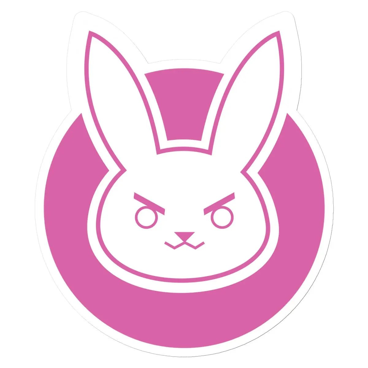Overwatch D.VA Sticker - Durable Vinyl Gaming Setup Accessory With Playful Bunny Logo 8.5"x8.5" Gaming Accessories