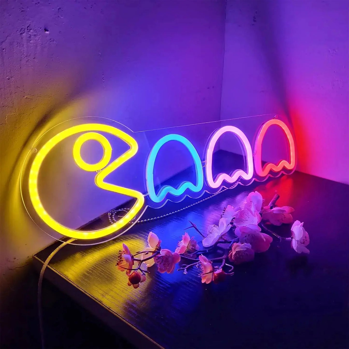 Pac Man LED Light Neon - Gapo Goods - Home Decor