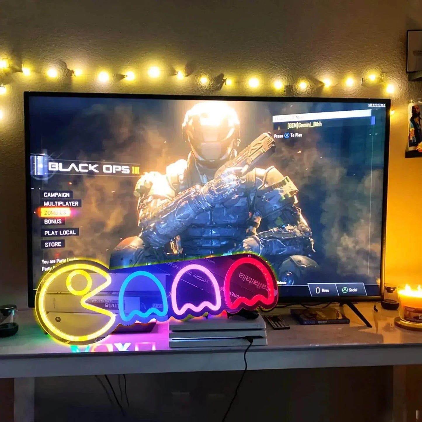 Pac Man LED Light Neon - Gapo Goods - Home Decor