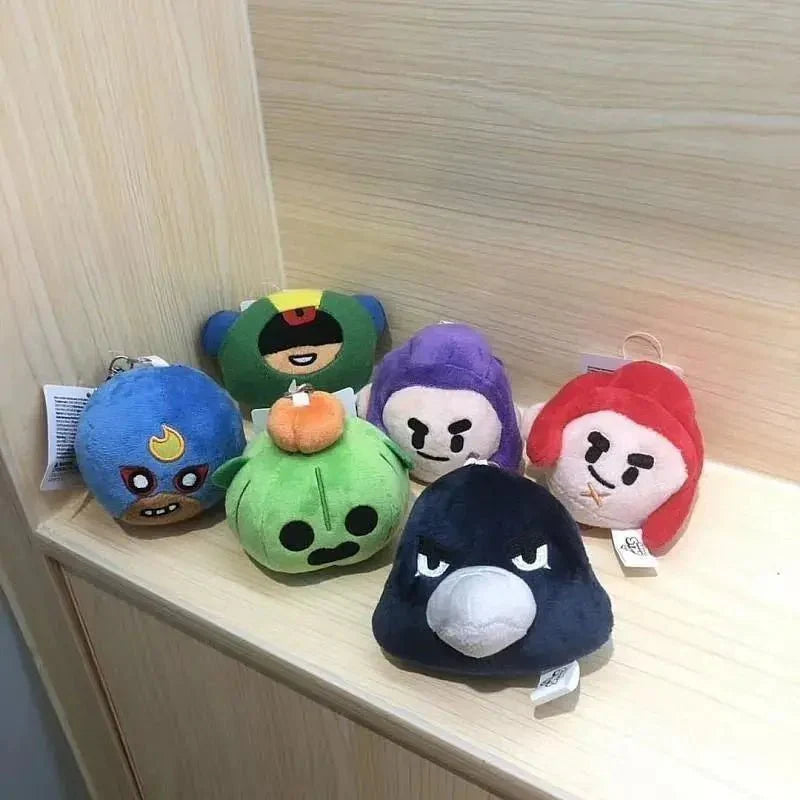 Plush and Keychains Brawl Game Leon Spikes Crow Shelly - Gapo Goods -