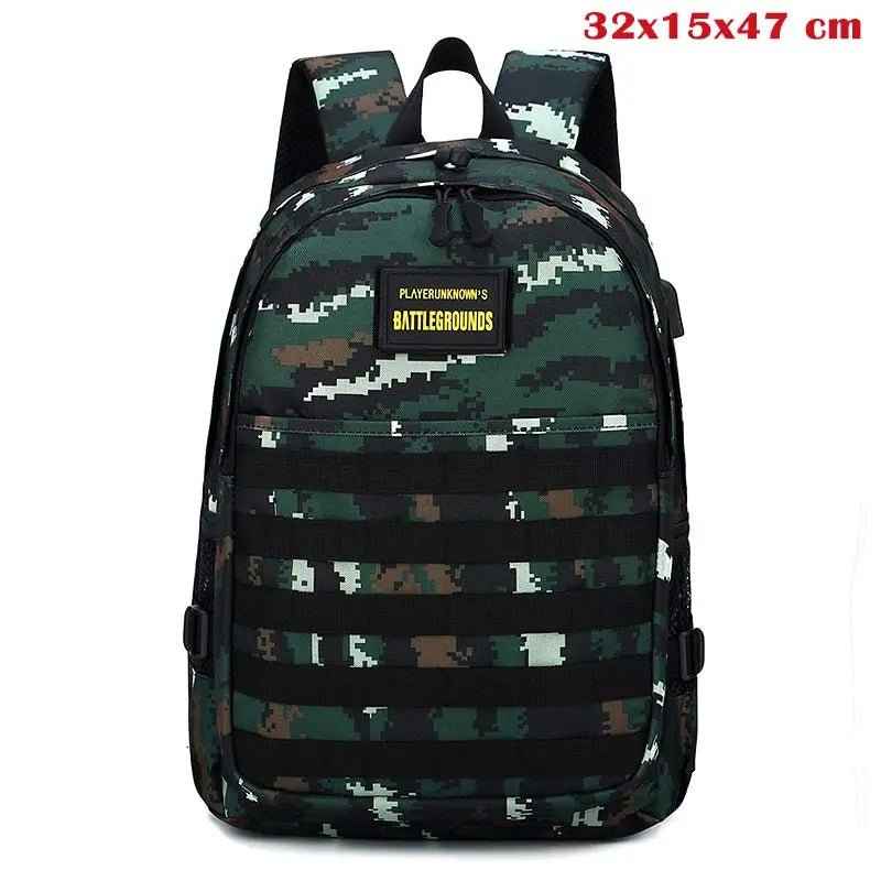 PUBG Backpack - Durable Gamer Backpack With Storage For Gaming Gear Essentials 32x15x47 cm_175