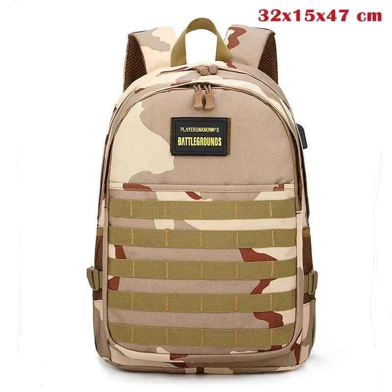 PUBG Backpack - Durable Gamer Backpack With Storage For Gaming Gear Essentials 32x15x47 cm_201452310