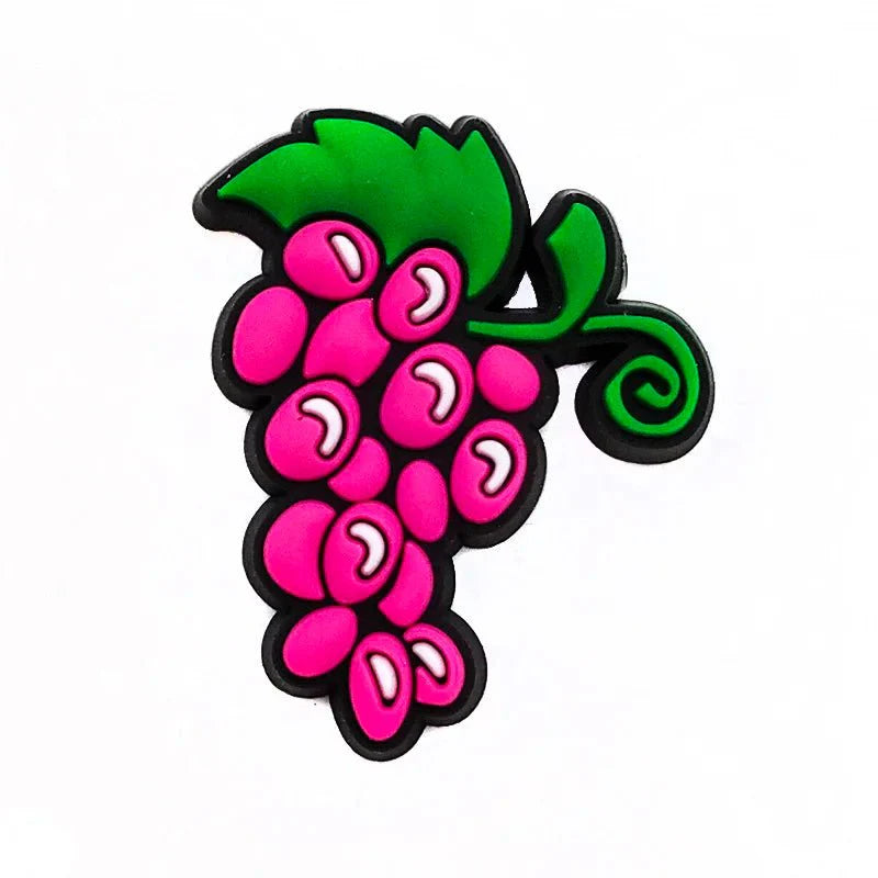 Purple Collection Grape Shoe Charms for Clogs Sandals Shoe Accessories Charms for Friends Gifts 14