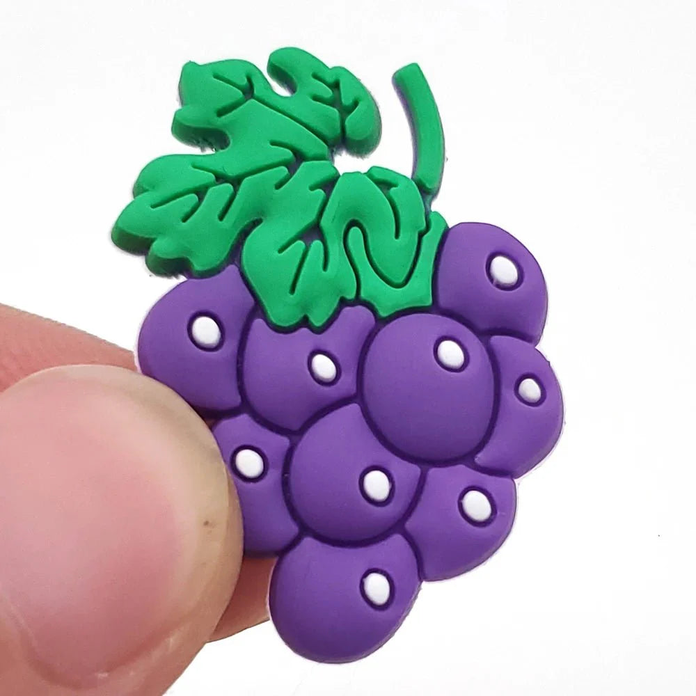 Purple Collection Grape Shoe Charms for Clogs Sandals Shoe Accessories Charms for Friends Gifts 1