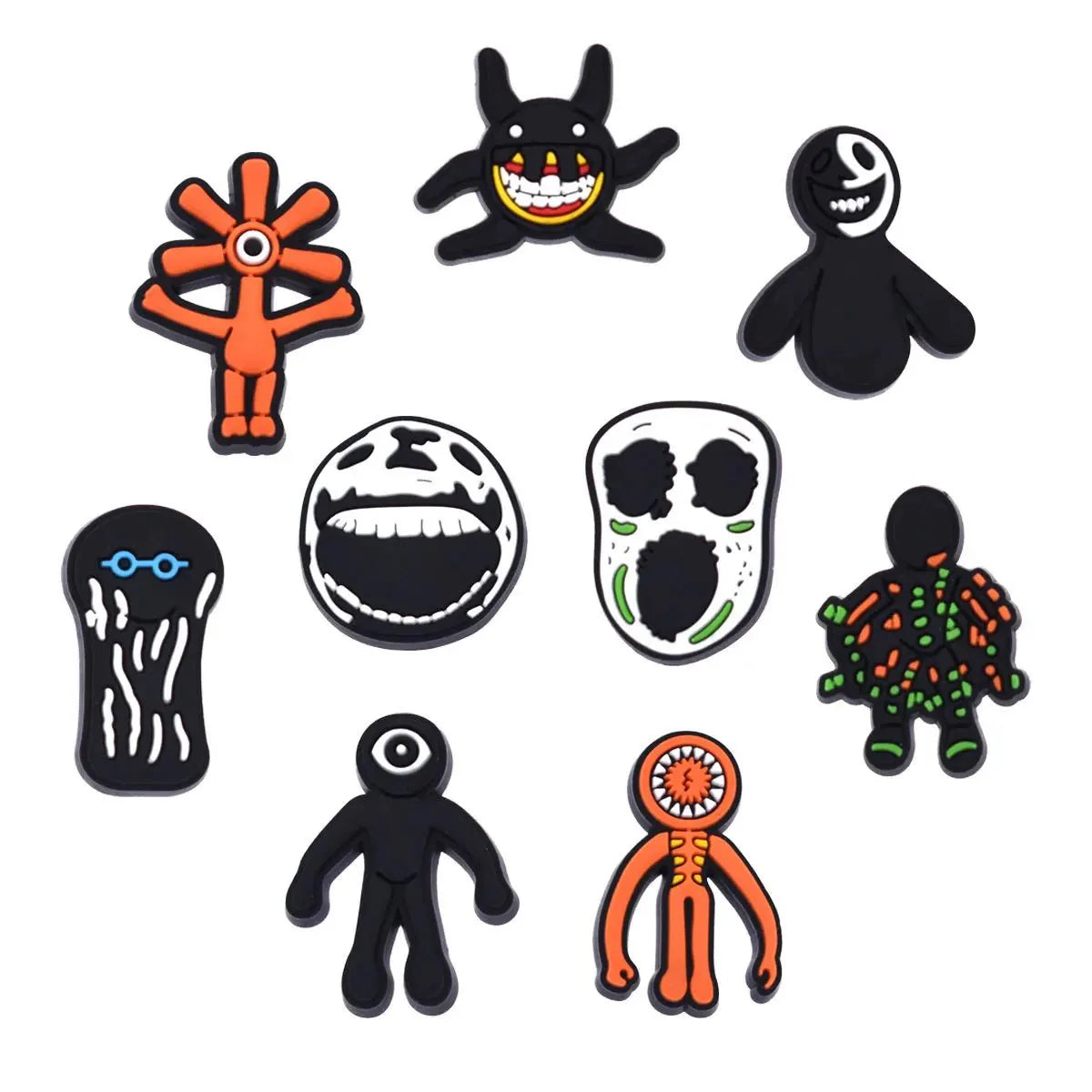 Rainbow Friends Charms – Durable Croc Shoe Charms & Playful Monster Clips Charms