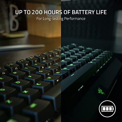 Razer BlackWidow V3 Mini HyperSpeed 65% Wireless Mechanical Gaming Keyboard: Yellow Mechanical Switches - Linear & Silent, 2.4 GHz, Bluetooth, Gaming Keyboards for Windows and Mac Computers (Renewed) - Gapo Goods -